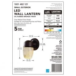 Dusk-to-Dawn Oil-Rubbed Bronze LED Outdoor Wall Lantern Sconce by Hampton Bay -Hampton Bay Sales oil rubbed bronze hampton bay outdoor sconces igp1691l 3 4f 1000