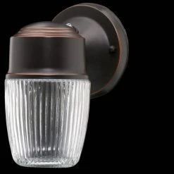 Dusk-to-Dawn Oil-Rubbed Bronze LED Outdoor Wall Lantern Sconce by Hampton Bay -Hampton Bay Sales oil rubbed bronze hampton bay outdoor sconces igp1691l 3 c3 1000