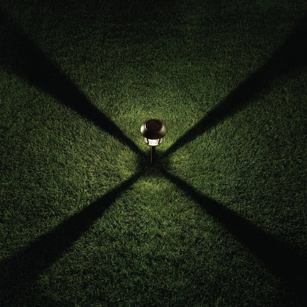 Alabaster Solar Oil Rubbed Bronze Outdoor Filament LED Bulb 6-Lumens Landscape Path Light with Glass Lens (6-Pack) by Hampton Bay 5 Alabaster Solar Oil Rubbed Bronze Outdoor Filament LED Bulb 6-Lumens Landscape Path Light with Glass Lens (6-Pack) by Hampton Bay - Image 5