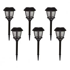 Alabaster Solar Oil Rubbed Bronze Outdoor Filament LED Bulb 6-Lumens Landscape Path Light with Glass Lens (6-Pack) by Hampton Bay