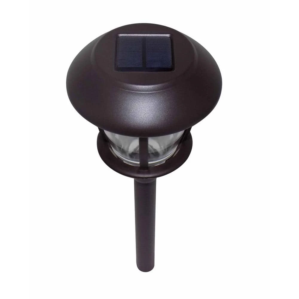 Alabaster Solar Oil Rubbed Bronze Outdoor Filament LED Bulb 6-Lumens Landscape Path Light with Glass Lens (6-Pack) by Hampton Bay 4 Alabaster Solar Oil Rubbed Bronze Outdoor Filament LED Bulb 6-Lumens Landscape Path Light with Glass Lens (6-Pack) by Hampton Bay - Image 4