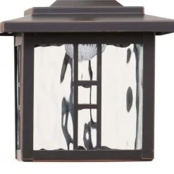 Melbourne Low-Voltage 10-Watt Equivalent Oil-Rubbed Bronze Outdoor Integrated LED Landscape Tiffany Style Path Light by Hampton Bay -Hampton Bay Sales oil rubbed bronze hampton bay path lights itb1501l 2 1f 1000