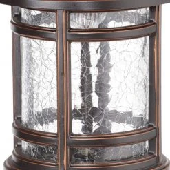 Low-Voltage 3-Watt Oil Rubbed Bronze Outdoor Integrated LED Landscape Path Lights with Crackled Shade (8-pack) by Hampton Bay -Hampton Bay Sales oil rubbed bronze hampton bay path lights jaq1501l 2 8pk crac 1f 1000