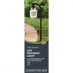 Auburn 4.5-Watt Oil Rubbed Bronze Outdoor Integrated LED Landscape Path Light by Hampton Bay -Hampton Bay Sales oil rubbed bronze hampton bay path lights jpu1501l 1d 1000
