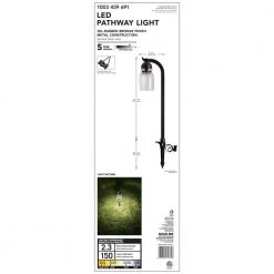 Auburn 4.5-Watt Oil Rubbed Bronze Outdoor Integrated LED Landscape Path Light by Hampton Bay -Hampton Bay Sales oil rubbed bronze hampton bay path lights jpu1501l 40 1000