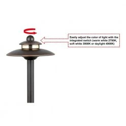 Low Voltage Oil Rubbed Bronze LED Path Light with Adjustable Color by Hampton Bay -Hampton Bay Sales oil rubbed bronze hampton bay path lights jtm1501l 2 fa 1000