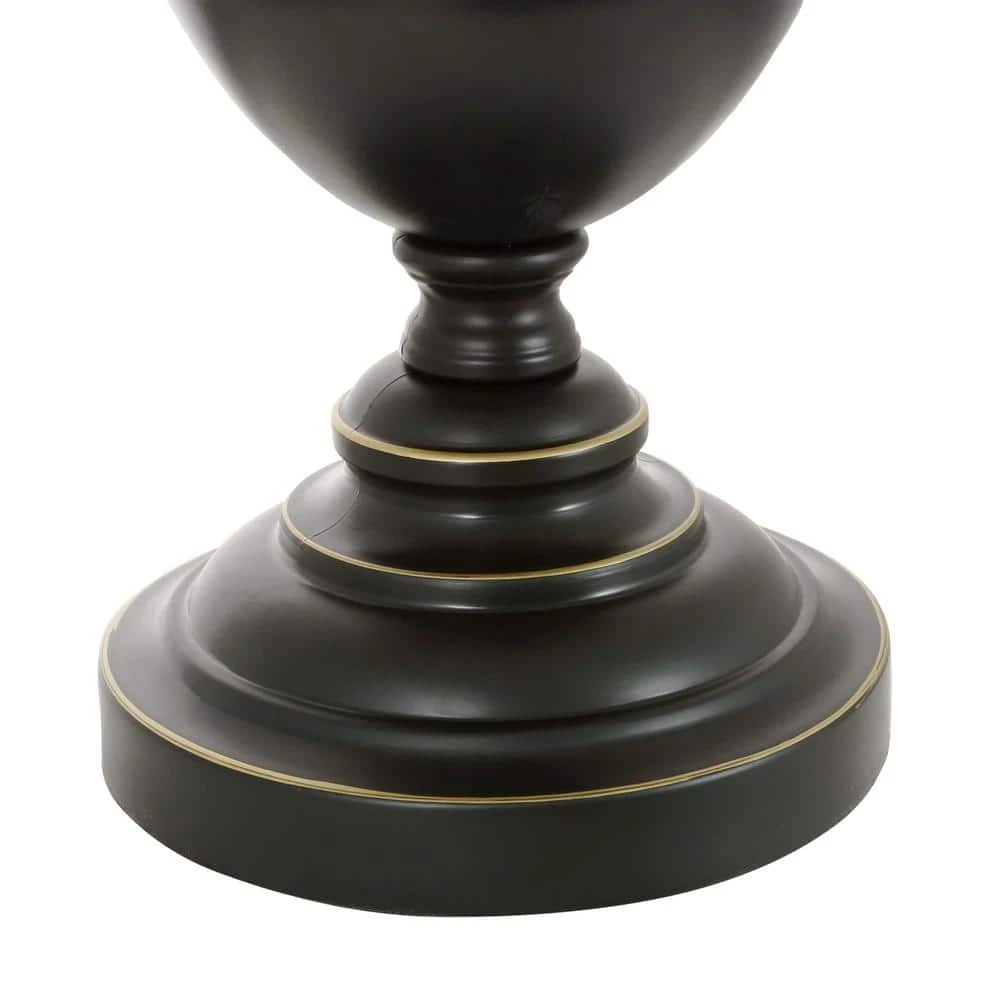 Candler 25.75 in. Oil Rubbed Bronze Table Lamp with Bell Shaped Cream Shade by Hampton Bay 4 Candler 25.75 in. Oil Rubbed Bronze Table Lamp with Bell Shaped Cream Shade by Hampton Bay - Image 4