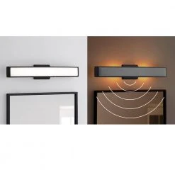 Collier Heights 24 in. Oil Rubbed Bronze Curved Selectable LED Vanity Light Bar Flush Mount with Night Light (8-Pack) by Hampton Bay -Hampton Bay Sales oil rubbed bronze hampton bay vanity lighting 537999040 8pk 1f 1000