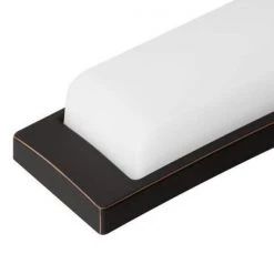 Collier Heights 24 in. Oil Rubbed Bronze Curved Selectable LED Vanity Light Bar Flush Mount with Night Light (8-Pack) by Hampton Bay -Hampton Bay Sales oil rubbed bronze hampton bay vanity lighting 537999040 8pk 40 1000