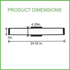 Collier Heights 24 in. Oil Rubbed Bronze Curved Selectable LED Vanity Light Bar Flush Mount with Night Light (8-Pack) by Hampton Bay -Hampton Bay Sales oil rubbed bronze hampton bay vanity lighting 537999040 8pk 4f 1000