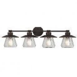 Northmoore 35 in. 4-Light Oil Rubbed Bronze Farmhouse Bathroom Vanity Light by Hampton Bay -Hampton Bay Sales oil rubbed bronze hampton bay vanity lighting 65174 77 1000
