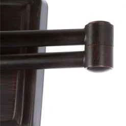 Brookhaven 1-Light Bronze Swing Arm Sconce with Fabric Shade and 6 ft. Cord by Hampton Bay -Hampton Bay Sales oil rubbed bronze hampton bay wall sconces ew0780obr 66 1000