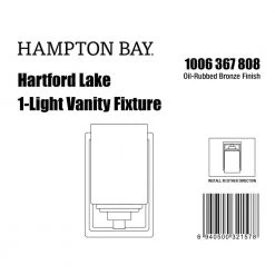 Hartford Lake 7.28 in. 1-Light Oil Rubbed Bronze Indoor Wall Sconce with Linen Glass Shade, Rustic Farmhouse Wall Light by Hampton Bay 13 Hartford Lake 7.28 in. 1-Light Oil Rubbed Bronze Indoor Wall Sconce with Linen Glass Shade, Rustic Farmhouse Wall Light by Hampton Bay -Hampton Bay Sales oil rubbed bronze hampton bay wall sconces wb1001 vf 1 76 1000