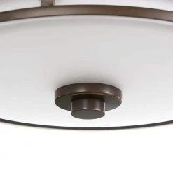 Portland Court 14 in. 1-Light Oil Rubbed Bronze with Gold Highlights LED Flush Mount by Hampton Bay -Hampton Bay Sales oil rubbed bronze with gold highlights hampton bay flush mount lights 23984 1d 1000