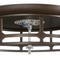 Portland Court 14 in. 1-Light Oil Rubbed Bronze with Gold Highlights LED Flush Mount by Hampton Bay -Hampton Bay Sales oil rubbed bronze with gold highlights hampton bay flush mount lights 23984 a0 1000