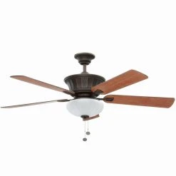 Edenwilde 52 in. Indoor Oil Rubbed Bronze Ceiling Fan with Light Kit by Hampton Bay -Hampton Bay Sales oiled bronze gold hampton bay ceiling fans with lights al974 obg d4 1000