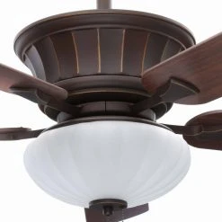 Edenwilde 52 in. Indoor Oil Rubbed Bronze Ceiling Fan with Light Kit by Hampton Bay -Hampton Bay Sales oiled bronze gold hampton bay ceiling fans with lights al974 obg fa 1000