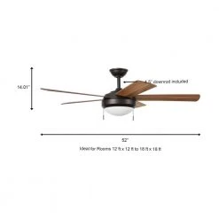 Claret 52 in. Indoor Oil Rubbed Bronze Ceiling Fan with Light Kit by Hampton Bay -Hampton Bay Sales oiled rubbed bronze hampton bay ceiling fans with lights sw20006 orb a0 1000