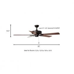 Chatfield 52 in. Indoor Oil Rubbed Bronze Ceiling Fan by Hampton Bay -Hampton Bay Sales oiled rubbed bronze hampton bay ceiling fans without lights sw19102 orb a0 1000