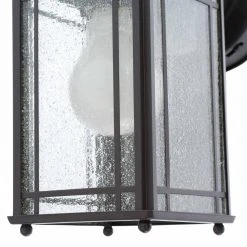 Shaker Cove Mission 150° Outdoor Oiled Rubbed Bronze Motion-Sensing Wall Lantern Sconce by Hampton Bay -Hampton Bay Sales oiled rubbed bronze hampton bay outdoor sconces sl 4133 or 1d 1000