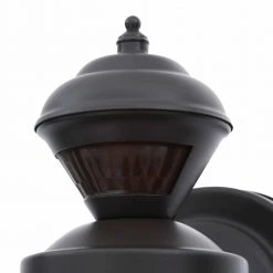 Shaker Cove Mission 150° Outdoor Oiled Rubbed Bronze Motion-Sensing Wall Lantern Sconce by Hampton Bay -Hampton Bay Sales oiled rubbed bronze hampton bay outdoor sconces sl 4133 or 40 1000