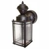 Shaker Cove Mission 150° Outdoor Oiled Rubbed Bronze Motion-Sensing Wall Lantern Sconce by Hampton Bay