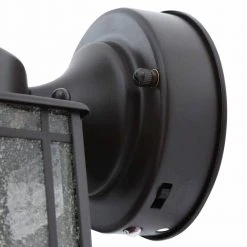 Shaker Cove Mission 150° Outdoor Oiled Rubbed Bronze Motion-Sensing Wall Lantern Sconce by Hampton Bay -Hampton Bay Sales oiled rubbed bronze hampton bay outdoor sconces sl 4133 or a0 1000