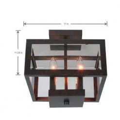 Tallarook 11 in. 4-Light Oxide Brass Semi Flush Mount Ceiling Light by Hampton Bay -Hampton Bay Sales oxide brass hampton bay flush mount lights ec3788obp d4 1000