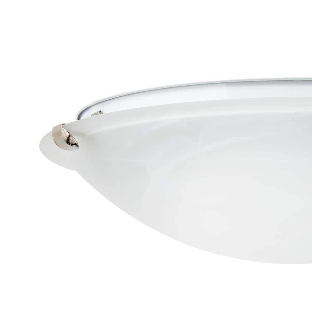 Chalene 15 in. 1-Light Pewter Clip Integrated LED Flush Mount by Hampton Bay 5 Chalene 15 in. 1-Light Pewter Clip Integrated LED Flush Mount by Hampton Bay - Image 5