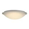 Chalene 15 in. 1-Light Pewter Clip Integrated LED Flush Mount by Hampton Bay