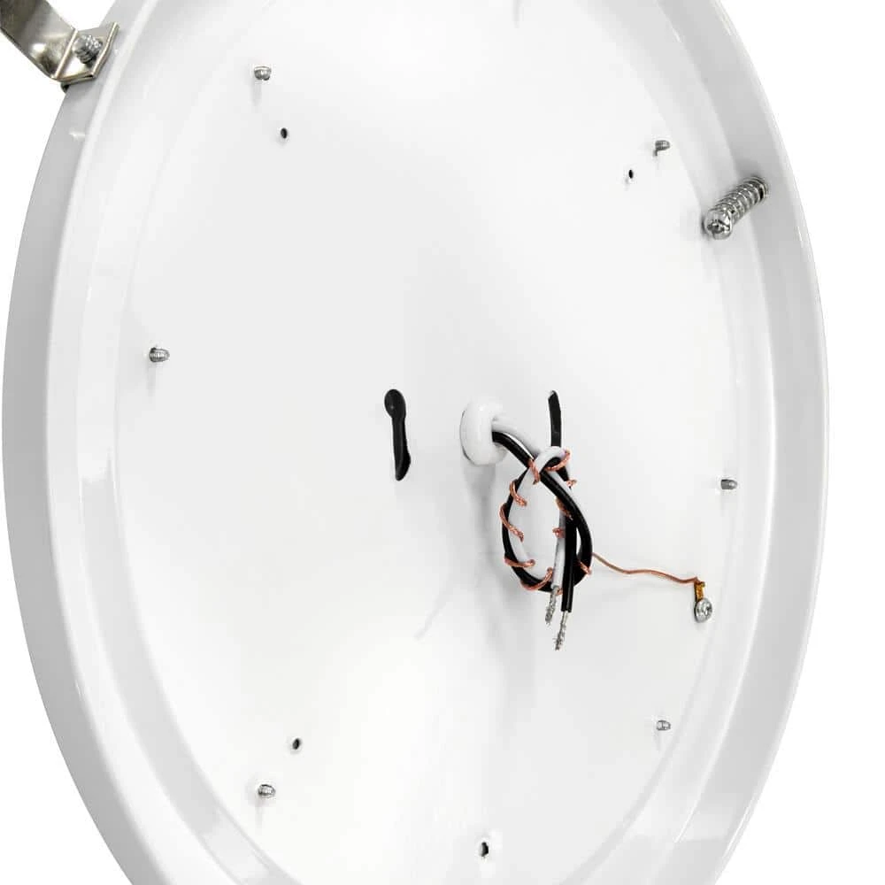 Chalene 15 in. 1-Light Pewter Clip Integrated LED Flush Mount by Hampton Bay 6 Chalene 15 in. 1-Light Pewter Clip Integrated LED Flush Mount by Hampton Bay - Image 6