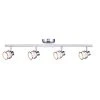 4-Light Pewter Integrated LED Track Lighting Fixture by Hampton Bay