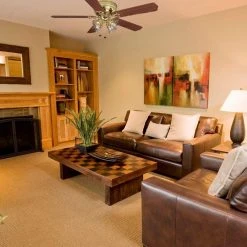 Carriage House 52 in. Indoor LED Polished Brass Ceiling Fan with Light Kit, Reversible Motor and Reversible Blades by Hampton Bay -Hampton Bay Sales polished brass hampton bay ceiling fans with lights 46008 40 1000