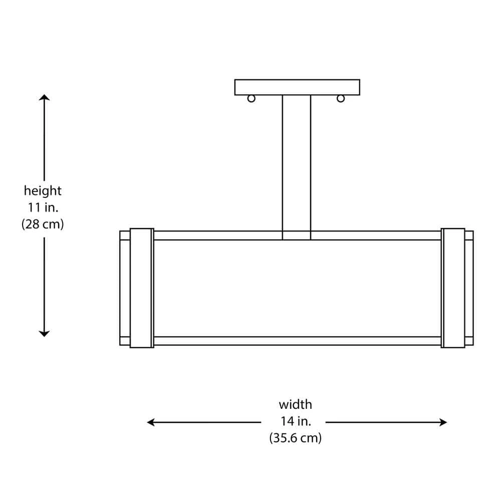 Bourland 14 in. 3-Light Polished Chrome Semi-Flush Mount Kitchen Ceiling Light Fixture by Hampton Bay 3 Bourland 14 in. 3-Light Polished Chrome Semi-Flush Mount Kitchen Ceiling Light Fixture by Hampton Bay - Image 3