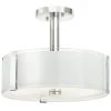 Bourland 14 in. 3-Light Polished Chrome Semi-Flush Mount Kitchen Ceiling Light Fixture by Hampton Bay