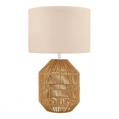 Quinton 24.5 in. Rattan Accent Lamp by Hampton Bay