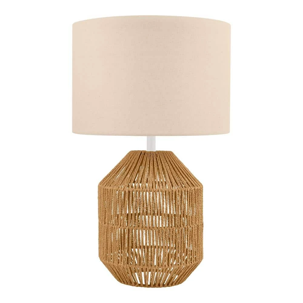 Quinton 24.5 in. Rattan Accent Lamp by Hampton Bay 1 Quinton 24.5 in. Rattan Accent Lamp by Hampton Bay