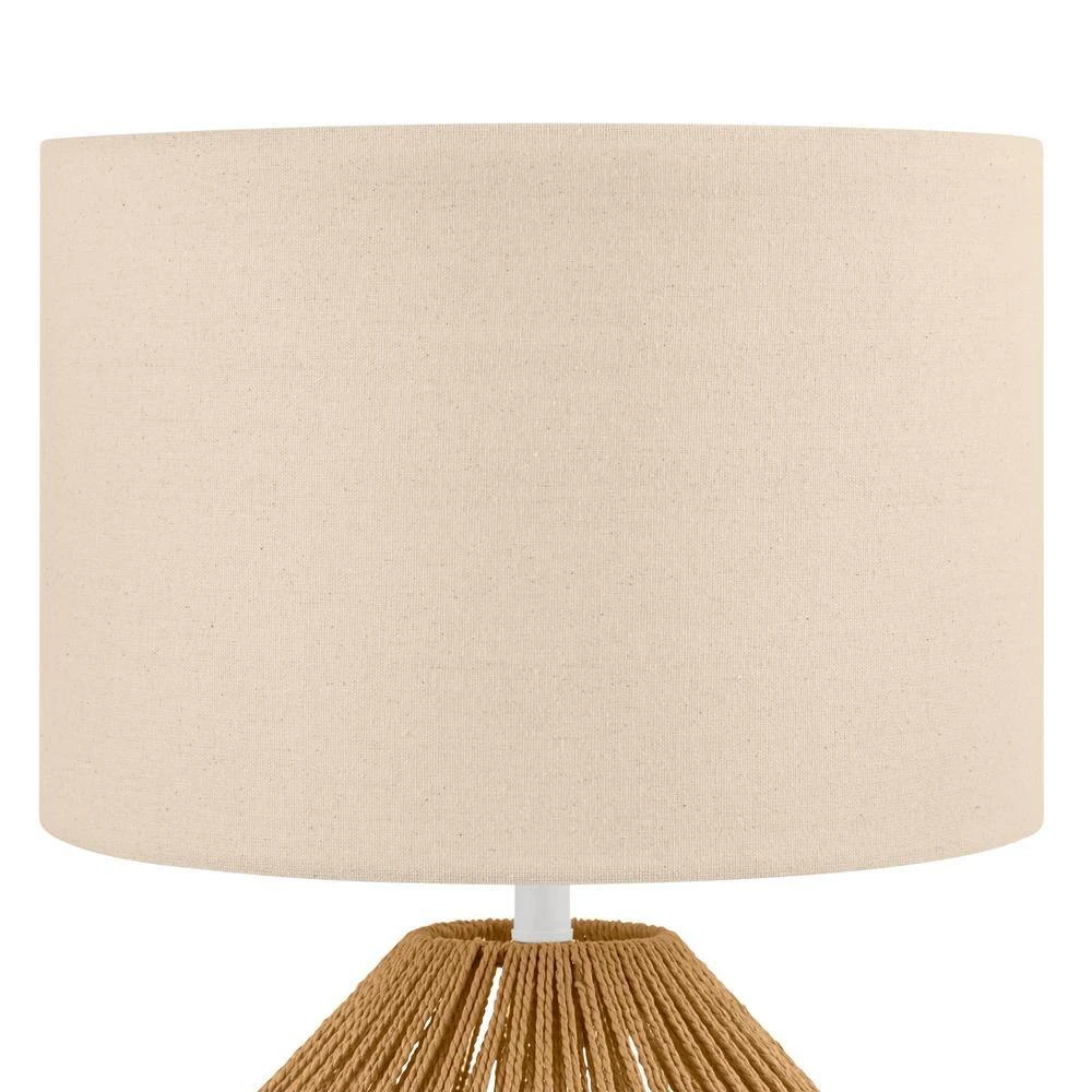 Quinton 24.5 in. Rattan Accent Lamp by Hampton Bay 4 Quinton 24.5 in. Rattan Accent Lamp by Hampton Bay - Image 4