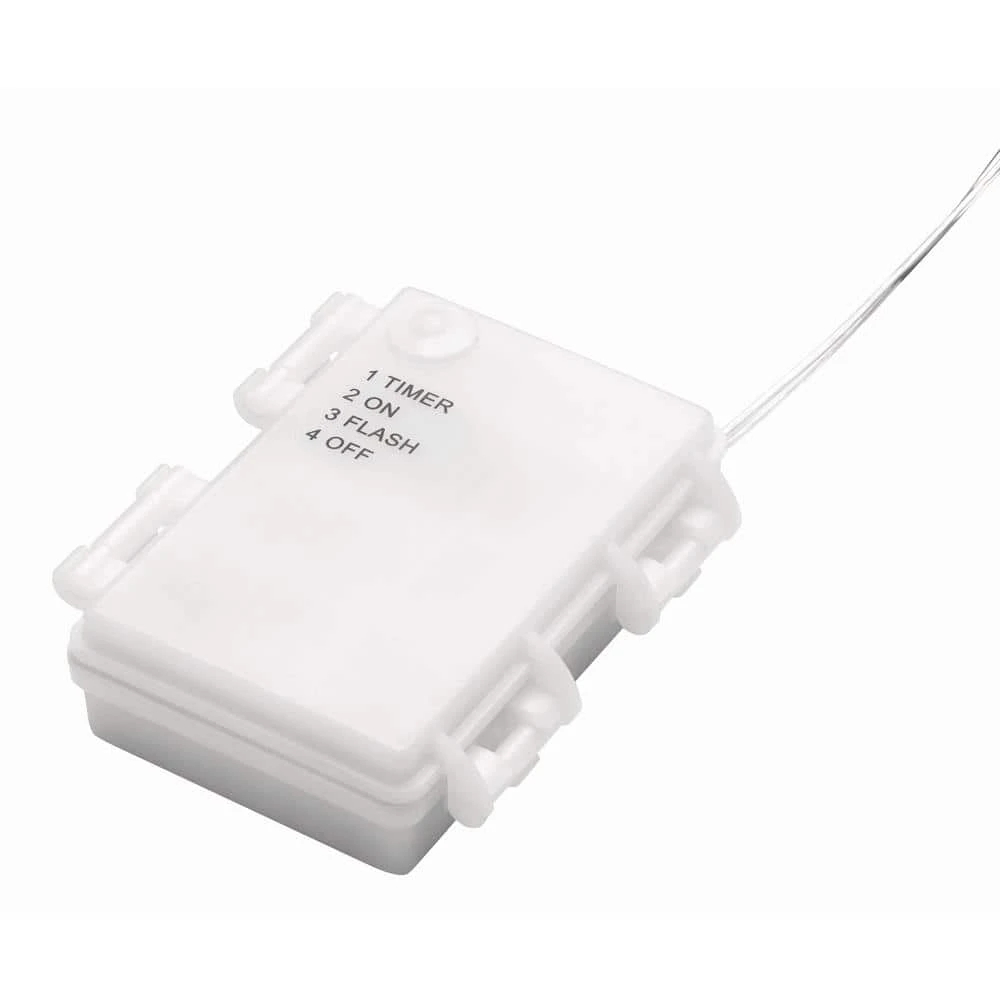 12 ft. 10-Light Battery Operated Metal Indoor Integrated LED String Lights by Hampton Bay 8 12 ft. 10-Light Battery Operated Metal Indoor Integrated LED String Lights by Hampton Bay - Image 8