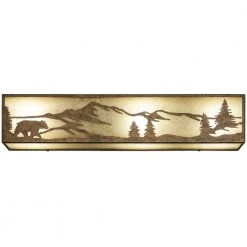 Ansley Pine 24 in. 3 Light Rustic Bronze Vanity Light Bar with Sunset Glass by Hampton Bay -Hampton Bay Sales rustic bronze hampton bay vanity lighting 17191 44 1000