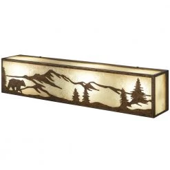 Ansley Pine 24 in. 3 Light Rustic Bronze Vanity Light Bar with Sunset Glass by Hampton Bay -Hampton Bay Sales rustic bronze hampton bay vanity lighting 17191 4f 1000