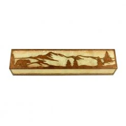 Ansley Pine 24 in. 3 Light Rustic Bronze Vanity Light Bar with Sunset Glass by Hampton Bay