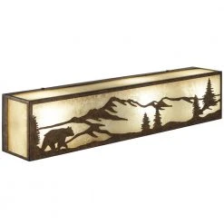 Ansley Pine 24 in. 3 Light Rustic Bronze Vanity Light Bar with Sunset Glass by Hampton Bay -Hampton Bay Sales rustic bronze hampton bay vanity lighting 17191 c3 1000
