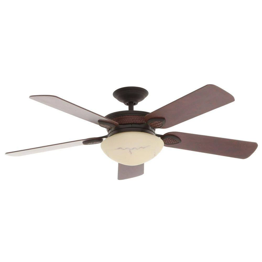 San Lorenzo 52 in. Indoor Rustic Ceiling Fan with Light Kit and Remote Control by Hampton Bay 5 San Lorenzo 52 in. Indoor Rustic Ceiling Fan with Light Kit and Remote Control by Hampton Bay - Image 5