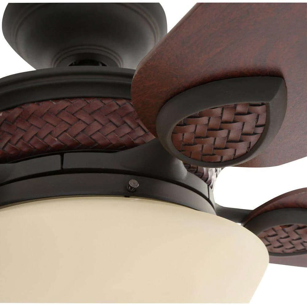 San Lorenzo 52 in. Indoor Rustic Ceiling Fan with Light Kit and Remote Control by Hampton Bay 8 San Lorenzo 52 in. Indoor Rustic Ceiling Fan with Light Kit and Remote Control by Hampton Bay - Image 8