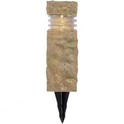 Solar Sand Stone Outdoor Integrated LED Landscape Rock Pillar Path Light (2-Pack) by Hampton Bay 10 Solar Sand Stone Outdoor Integrated LED Landscape Rock Pillar Path Light (2-Pack) by Hampton Bay -Hampton Bay Sales sandstone hampton bay path lights 49856 1d 1000