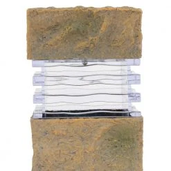 Solar Sand Stone Outdoor Integrated LED Landscape Rock Pillar Path Light (2-Pack) by Hampton Bay 8 Solar Sand Stone Outdoor Integrated LED Landscape Rock Pillar Path Light (2-Pack) by Hampton Bay -Hampton Bay Sales sandstone hampton bay path lights 49856 40 1000