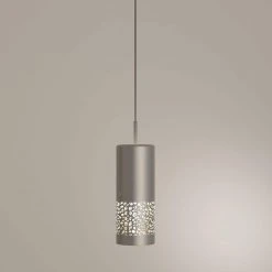 Hensley 1-Light Satin Nickel Mini Pendant by Hampton Bay -Hampton Bay Sales satin nickel hampton bay chandeliers 204878a 44 1000