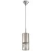 Hensley 1-Light Satin Nickel Mini Pendant by Hampton Bay