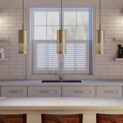 Hensley 1-Light Satin Nickel Mini Pendant by Hampton Bay -Hampton Bay Sales satin nickel hampton bay chandeliers 204878a fa 1000